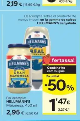 Caprabo HELLMANN'S Maionesa oferta