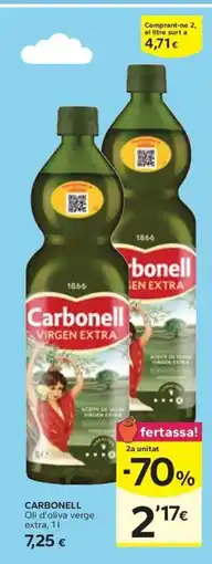Caprabo CARBONELL Oli d'oliva verge extra oferta