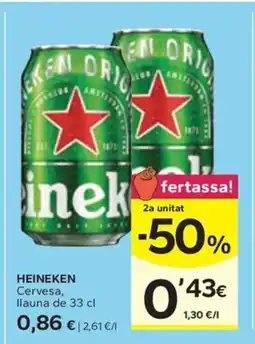 Caprabo HEINEKEN Cervesa oferta