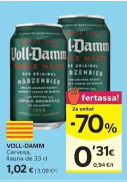 Caprabo VOLL-DAMM Cervesa oferta