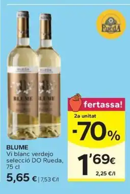 Caprabo BLUME Vi blanc verdejo selecció DO Rueda oferta