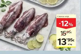Caprabo Calamar mitjà oferta