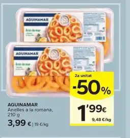 Caprabo AGUINAMAR Anelles a la romana oferta