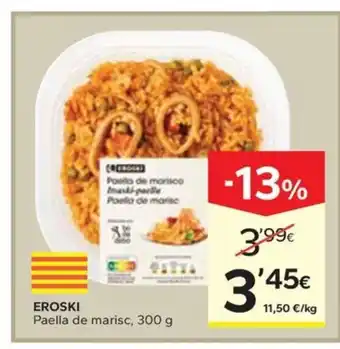 Caprabo EROSKI Paella de marisc oferta