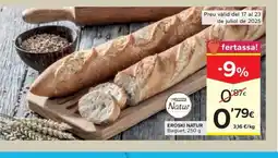 Caprabo EROSKI NATUR Baguet oferta