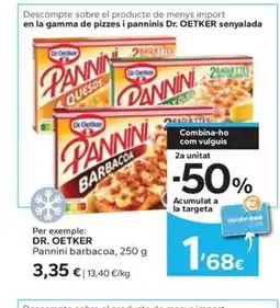 Caprabo DR OETKER Pannini barbacoa oferta
