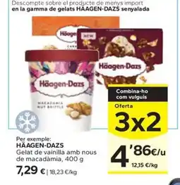 Caprabo HÄAGEN-DAZS Gelat de vainilla amb nous oferta