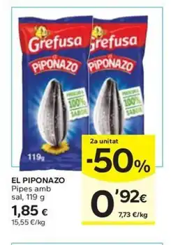 Caprabo EL PIPONAZO Pipes amb sal oferta