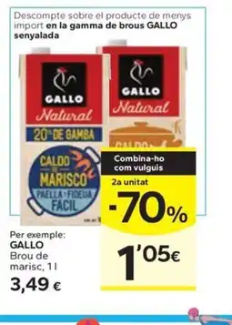 Caprabo GALLO Brou de marisc oferta