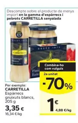 Caprabo CARRETILLA Espàrrecs gruixuts blancs oferta