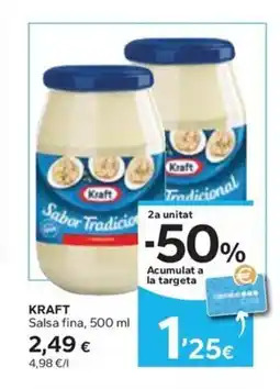 Caprabo KRAFT Salsa fina oferta