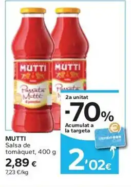 Caprabo MUTTI Salsa de tomàquet oferta