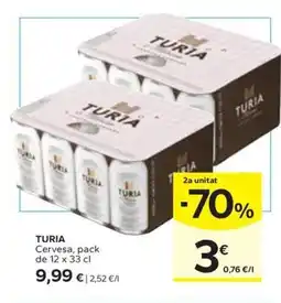 Caprabo TURIA Cervesa oferta