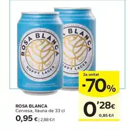 Caprabo ROSA BLANCA Cervesa oferta