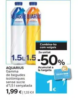Caprabo AQUARIUS Gamma de begudes isotòniques oferta
