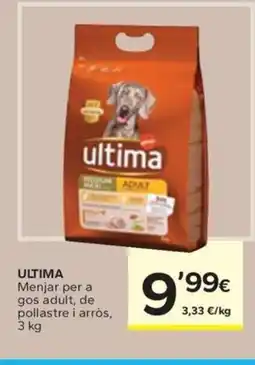Caprabo ULTIMA Menjar per a gos adult oferta