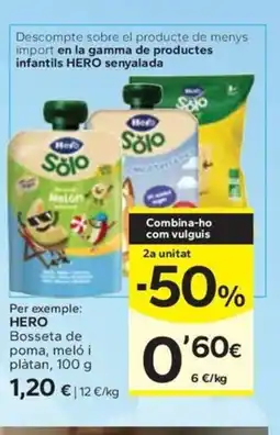 Caprabo HERO Bosseta de poma, meló i plàtan oferta