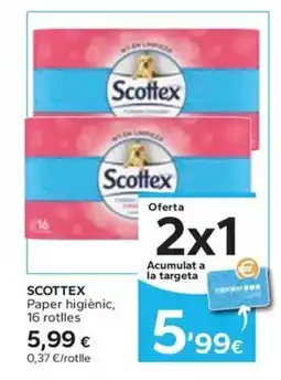 Caprabo SCOTTEX Paper higiènic oferta