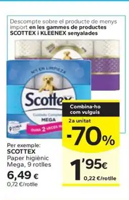 Caprabo SCOTTEX Paper higiènic Mega oferta