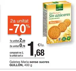 BonpreuEsclat GULLÓN Galetes Maria sense sucres oferta
