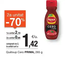 BonpreuEsclat PRIMA Quètxup Cero oferta