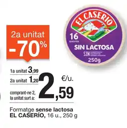 BonpreuEsclat EL CASERIO Formatge sense lactosa oferta