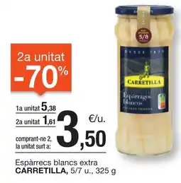 BonpreuEsclat CARRETILLA Espàrrecs blancs extra oferta