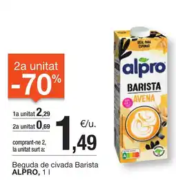 BonpreuEsclat ALPRO Beguda de civada Barista oferta