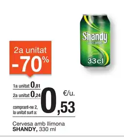 BonpreuEsclat SHANDY Cervesa amb llimona oferta