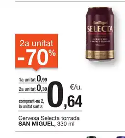 BonpreuEsclat SAN MIGUEL Cervesa Selecta torrada oferta