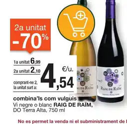 BonpreuEsclat RAIG DE RAÏM Vi negre o blanc oferta