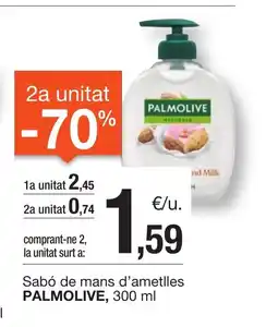 BonpreuEsclat PALMOLIVE Sabó de mans d'ametlles oferta