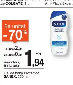 BonpreuEsclat SANEX Gel de bany Protector oferta