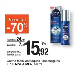 BonpreuEsclat NIVEA MEN Crema facial antitaques i antiarrugues FP30 oferta