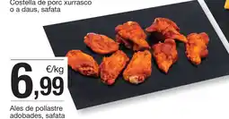 BonpreuEsclat Ales de pollastre adobades, safata oferta
