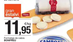 BonpreuEsclat BONPREU Formatge de cabra oferta