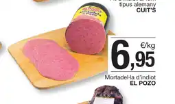 BonpreuEsclat EL POZO Mortadel·la d'indiot oferta