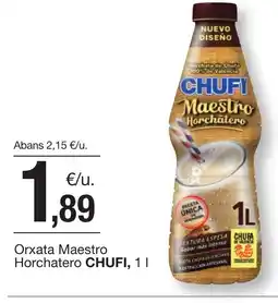 BonpreuEsclat CHUFI Orxata Maestro Horchatero oferta