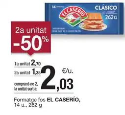 BonpreuEsclat EL CASERÍO Formatge fos oferta