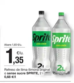 BonpreuEsclat SPRITE Refresc de llima-llimona original oferta