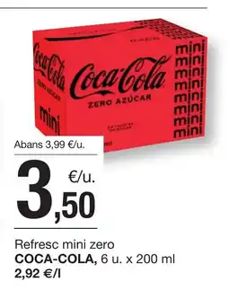 BonpreuEsclat COCA-COLA Refresc mini zero oferta