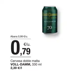 BonpreuEsclat VOLL-DAMM Cervesa doble malta oferta