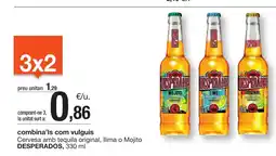 BonpreuEsclat DESPERADOS Cervesa amb tequila original, Ilima o Mojito oferta