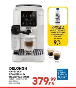Worten DELONGHI Cafetera i ecam220.61.w magnifica start oferta