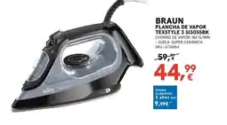 Worten BRAUN Plancha de vapor texstyle 3 S13055BK oferta