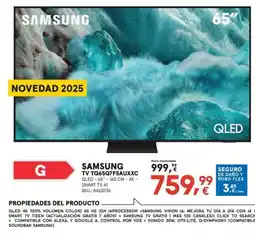 Worten SAMSUNG TV TQ65Q7F5AUXXC oferta