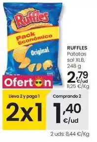 Eroski Ruffles - patatas sal xlb oferta