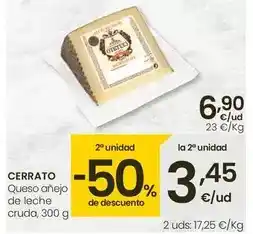 Eroski Cerrato - queso añejo de leche cruda oferta