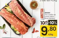 Eroski Eroski - tira costilla de cerdo sabor finas hierbas oferta
