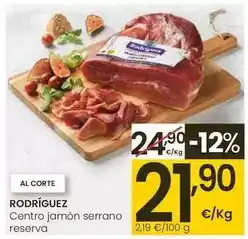 Eroski Rodríguez - centro jamón serrano reserva oferta